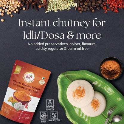 BHF Instant Idli, Dosa and Chutney Combo - Pack of 3 (Total 600gms)