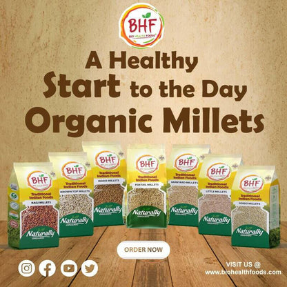 BHF Jowar/Sorghum Millets 1,5 kg I 100% gereinigd, natuurlijk biologisch