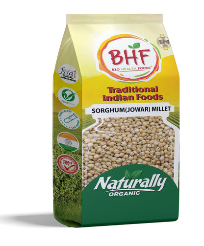 BHF Jowar/Sorghum Millets 1,5 kg I 100% gereinigd, natuurlijk biologisch